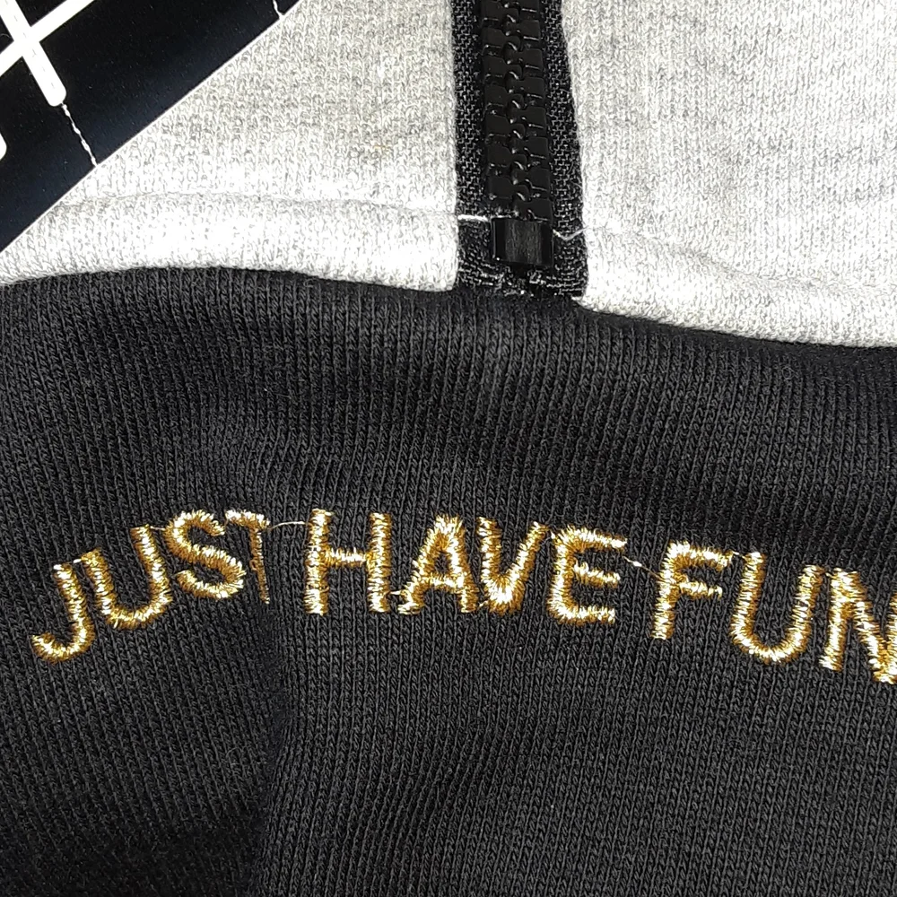 Just Have Fun Boo Johnson skateboard line 1/4 zip sz small sweatshirt unisex - Picture 8 of 8